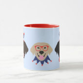 ハッピー7月4日ラブラドールレトリエバードッグ マグカップ (中央)