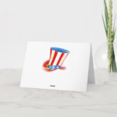 ハッピー7月4日子犬 カード (裏面)