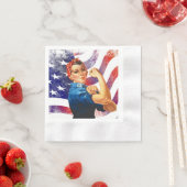 ハッピー7月4日独立女性 縁ありカクテルナプキン (インサイチュ)