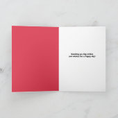 ハッピー7月4日笑顔ヨークシャーテリアドッグユーモア シーズンカード (内部)