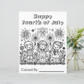 ハッピー7月4日 | カラーリングページ (スタンド正面)