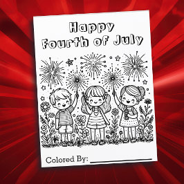 ハッピー7月4日 | カラーリングページ