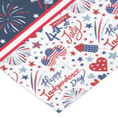 ハッピー7月4日 ショートテーブルランナー (コーナー)