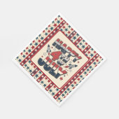 ハッピー7月4日 スタンダードランチョンナプキン (角)