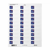 ハッピー7月4日 ラベル (フルシート)