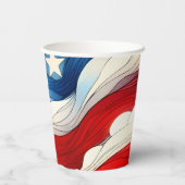 ハッピー7月4日 | Patriotic Stars and Stripes 紙コップ (裏面)