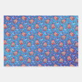 ハッピー7月4日I愛するアメリカ愛国的格言 ラッピングペーパーシート (正面3)