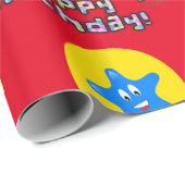 ハッピー7誕生日ラッピング紙バルーン#7 ラッピングペーパー (ロールコーナー)