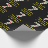 ハッピー7誕生日&メリークリスマス,名前をカスタムする ラッピングペーパー (角)