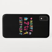 ハッピー7誕生日。7歳。 Case-Mate iPhoneケース (裏面(横))