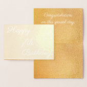 ハッピー7金ゴールド誕生日 箔カード (ディスプレー)