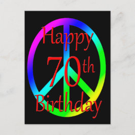 ハッピー70番誕生日はがき ポストカード