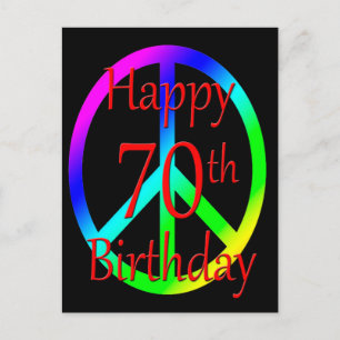 ハッピー70番誕生日はがき ポストカード