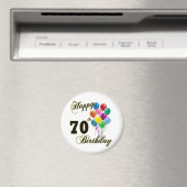 ハッピー70誕生日ギフトと誕生日アパレル マグネット (インサイチュ (食洗機))