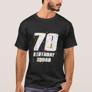 ハッピー70誕生日分隊ハッピー70歳の誕生日 Tシャツ