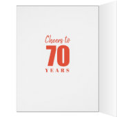 ハッピー70誕生日70ナンバー写真コラージュ大 (内側(左))