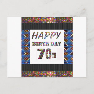 ハッピー70誕生日 ポストカード