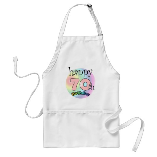 ハッピー70誕生日（ローゼ） スタンダードエプロン (正面)