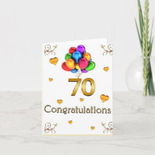 ハッピー70th誕生日 カード