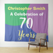 ハッピー70th誕生祝いタペストリー タペストリー (インサイチュ(横))