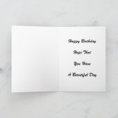 ハッピー71誕生日フラワーパンジー カード (内部)