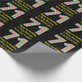 ハッピー71誕生日&メリークリスマス、名前をカスタムする ラッピングペーパー (角)