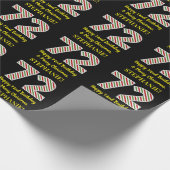 ハッピー72誕生日&メリークリスマス、名前をカスタムする ラッピングペーパー (角)