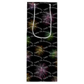 ハッピー75周年花火ワイン抱き枕 ワインギフトバッグ (正面)