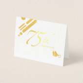 ハッピー75周年記念モダン鳥 箔カード (正面)