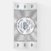 ハッピー75誕生日バナーパーソナライズされた、 横断幕 (縦)