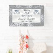 ハッピー75誕生日バナーパーソナライズされた、 横断幕 (インサイチュ)