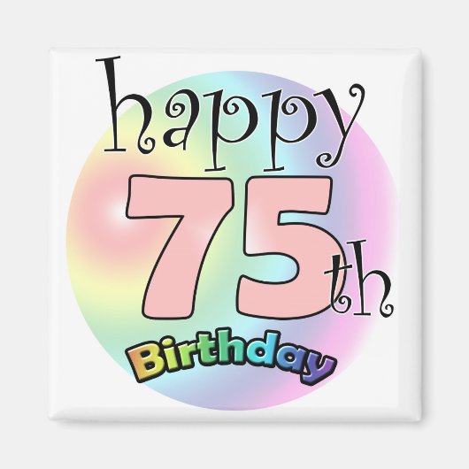 ハッピー75誕生日(ローゼ) マグネット (正面)