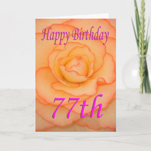 ハッピー77誕生日花 カード