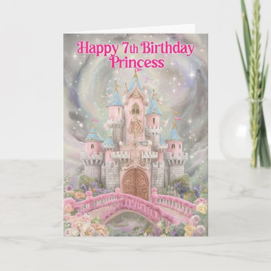 ハッピー7th誕生日カード カード (正面)