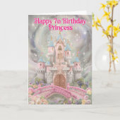 ハッピー7th誕生日カード カード (黄色い花)