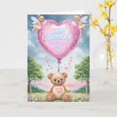 ハッピー7th誕生日カード カード (黄色い花)