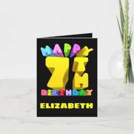 ハッピー7th誕生日カード シーズンカード