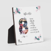 ハッピー8周年記念撮影カスタムコラージュ フォトプラーク (正面)