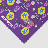 ハッピー8誕生日ティッシュペーパー#8パープル 薄葉紙 (詳細)