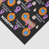 ハッピー8誕生日ティッシュペーパー#8ブラック 薄葉紙 (詳細)