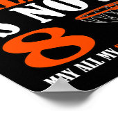 ハッピー8誕生日8歳バスケットボール8誕生 ポスター (角)