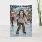 ハッピー8誕生日 カード (正面)