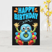 ハッピー8誕生日 カード (黄色い花)
