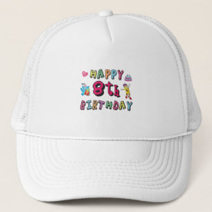 ハッピー8誕生日。8年間のb日の驚き キャップ