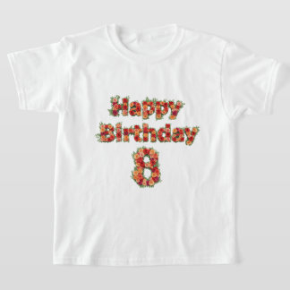 ハッピー8誕生日 Tシャツ