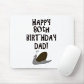 ハッピー80番目の誕生日パパ マウスパッド (マウス)