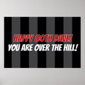 ハッピー80誕生日丘の上カスタムに ポスター (正面)