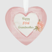 ハッピー80誕生日祖母 オーナメント (正面)