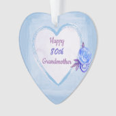 ハッピー80誕生日祖母 オーナメント (正面)