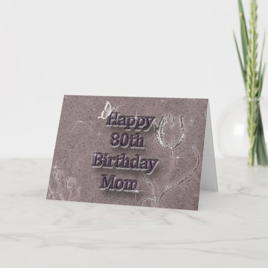 ハッピー80誕生日 カード (正面)